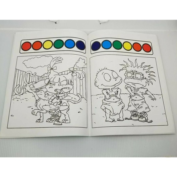 2 Vintage The Rugrats Paint With Water Activity Color and Activity Books 1997 - Picture 5 of 15